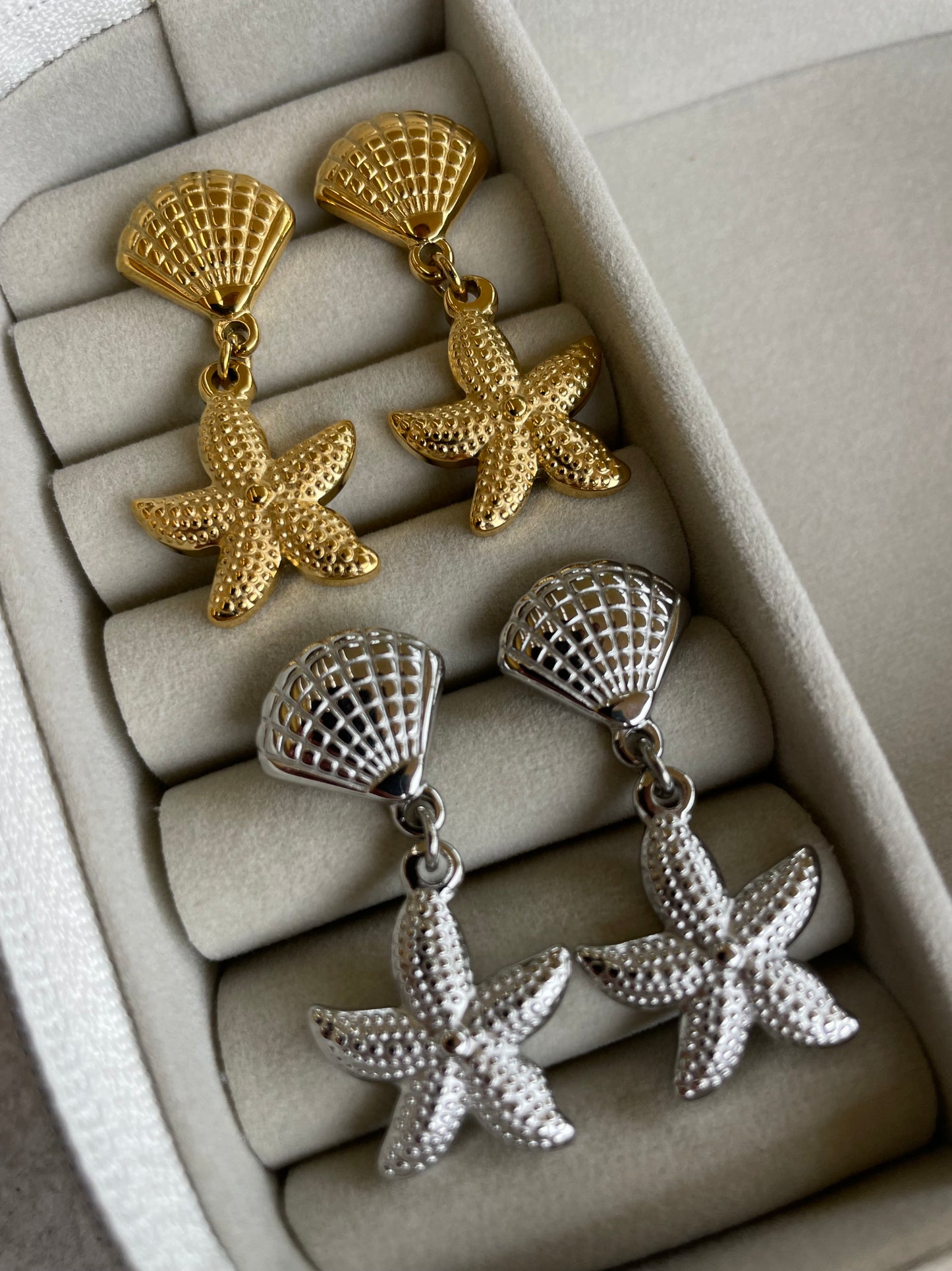 Scallop Drop Stud