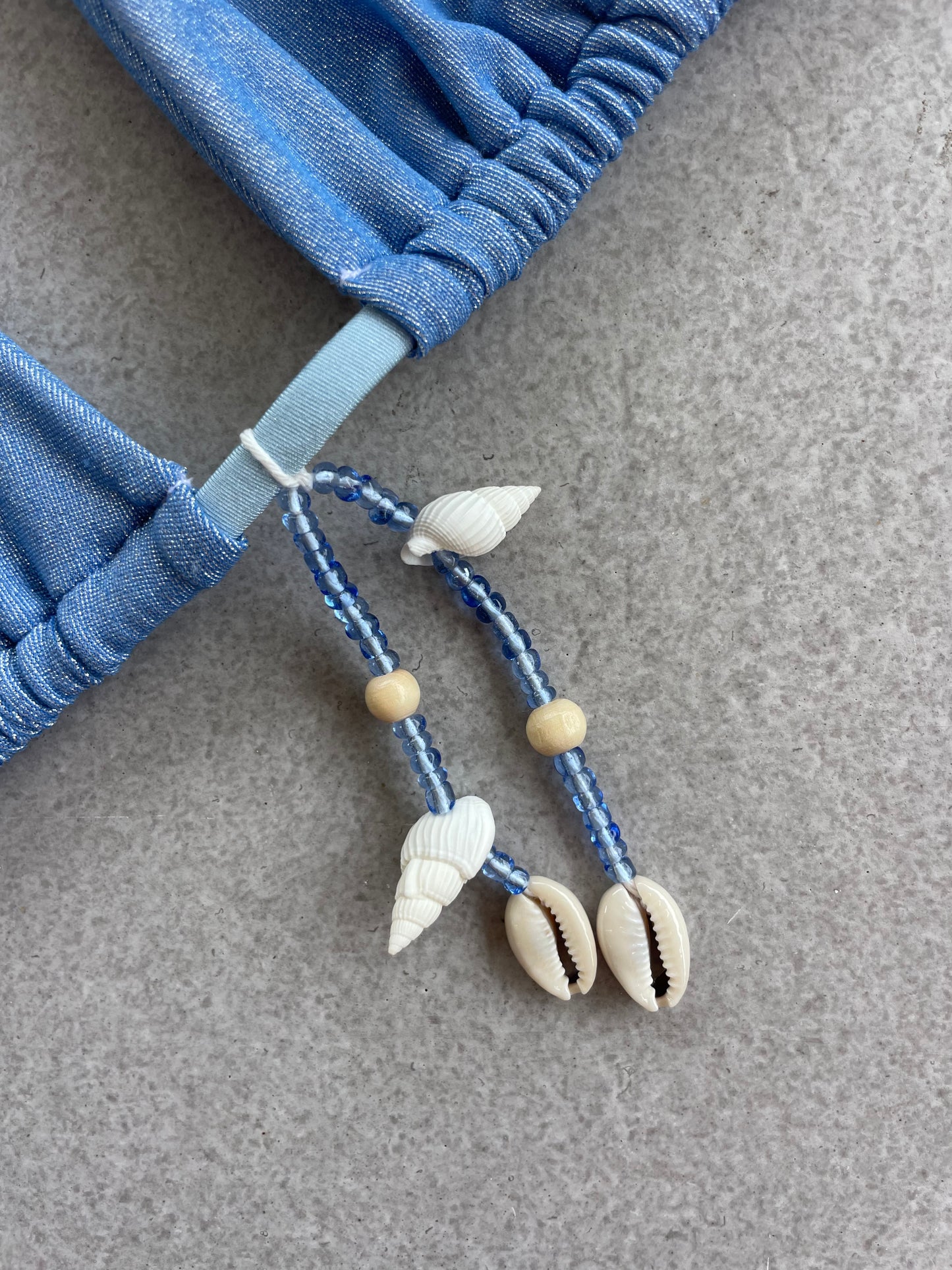 Saltie Bralette - Lurex Blue Seas