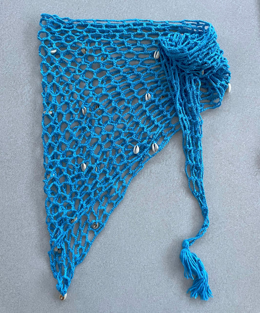 Cowrie Sarong -  Blue Lagoon