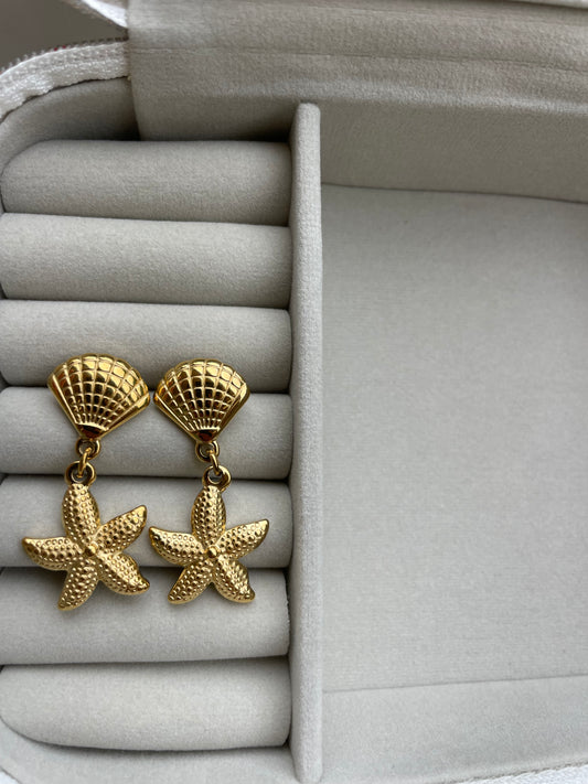 Scallop Drop Stud